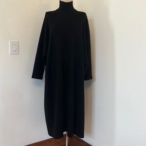 Eskandar long boxy cashmere sweater dress